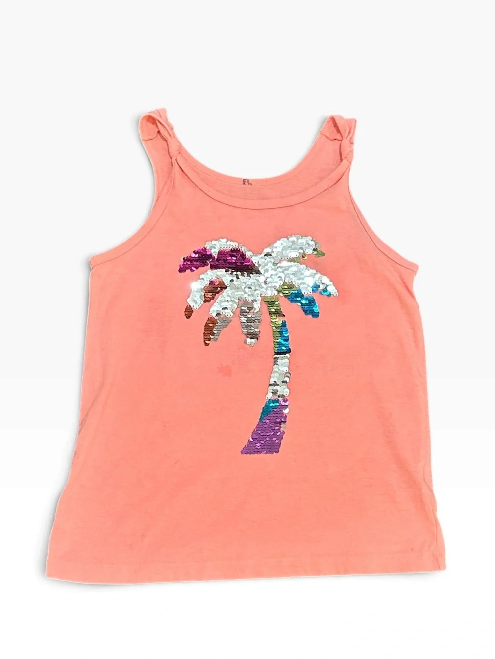 Cat & Jack Girls Shimmery Graphic Tees & Tank Top Bundle Size 7-8 - Lot of 4